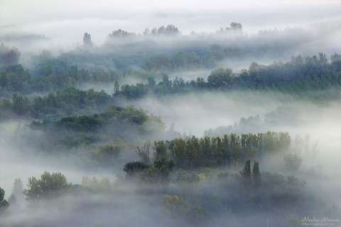 Brume dans la vallée