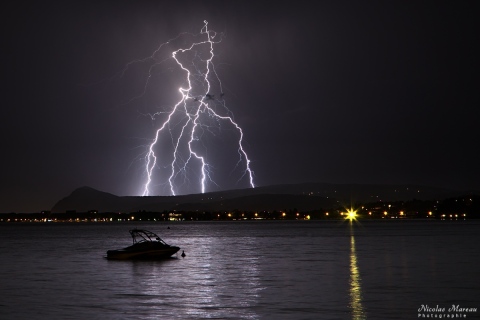 Orage sur Annecy