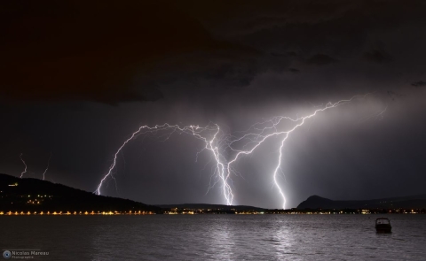 Orage sur Annecy