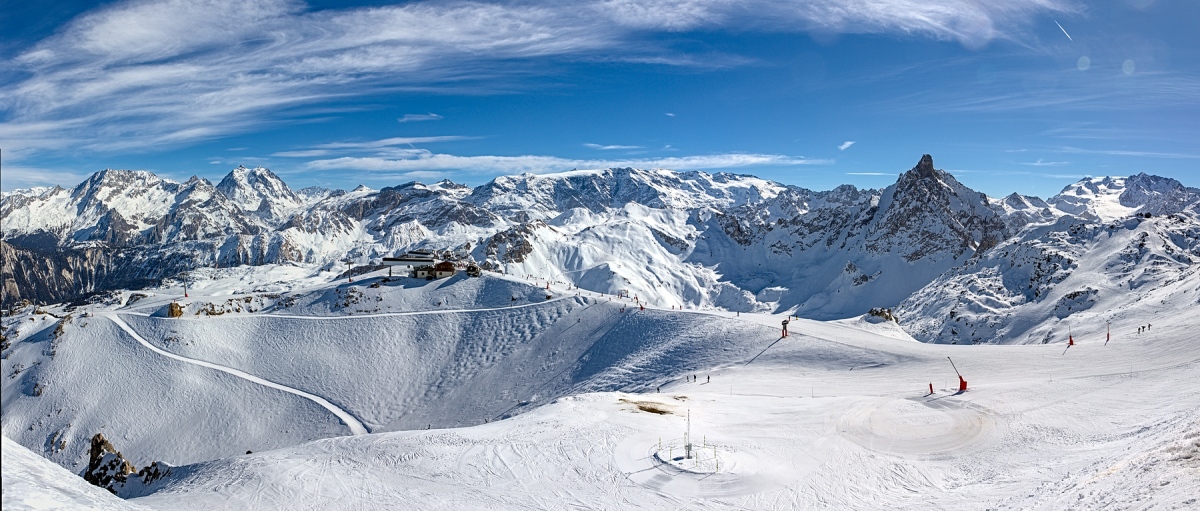 Panorama Courchevel en hiver