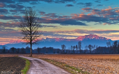 Lever de soleil dans le Grésivaudan