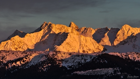 Coucher de soleil sur Belledonne