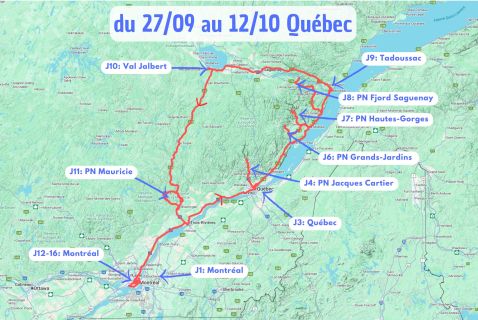 Road trip au Québec
