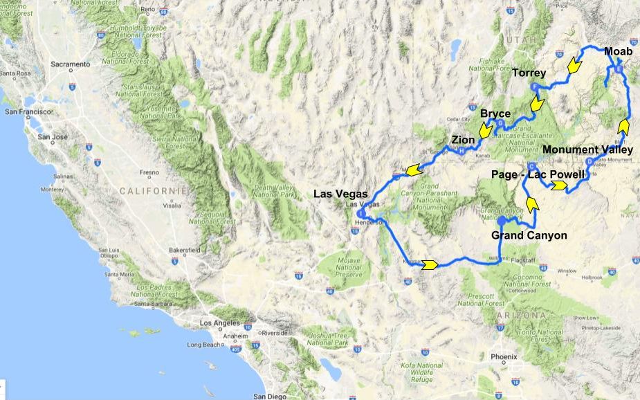 Road Trip Parcs Américains